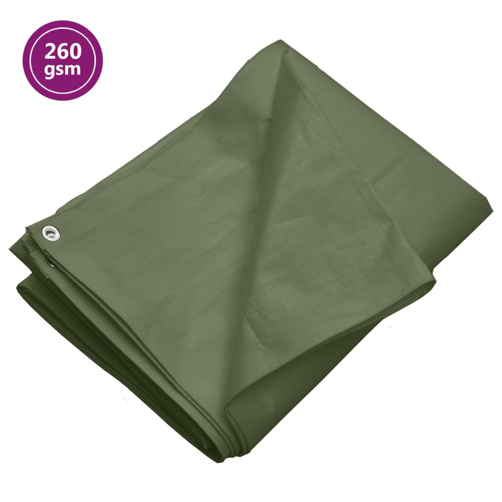 Dekzeil 260 g/m² 3x4 m HDPE groen