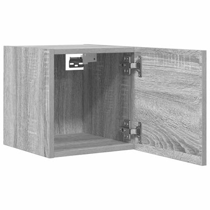 Tv-wandmeubelen 2 st 30,5x30x30 cm grijs sonoma eikenkleurig