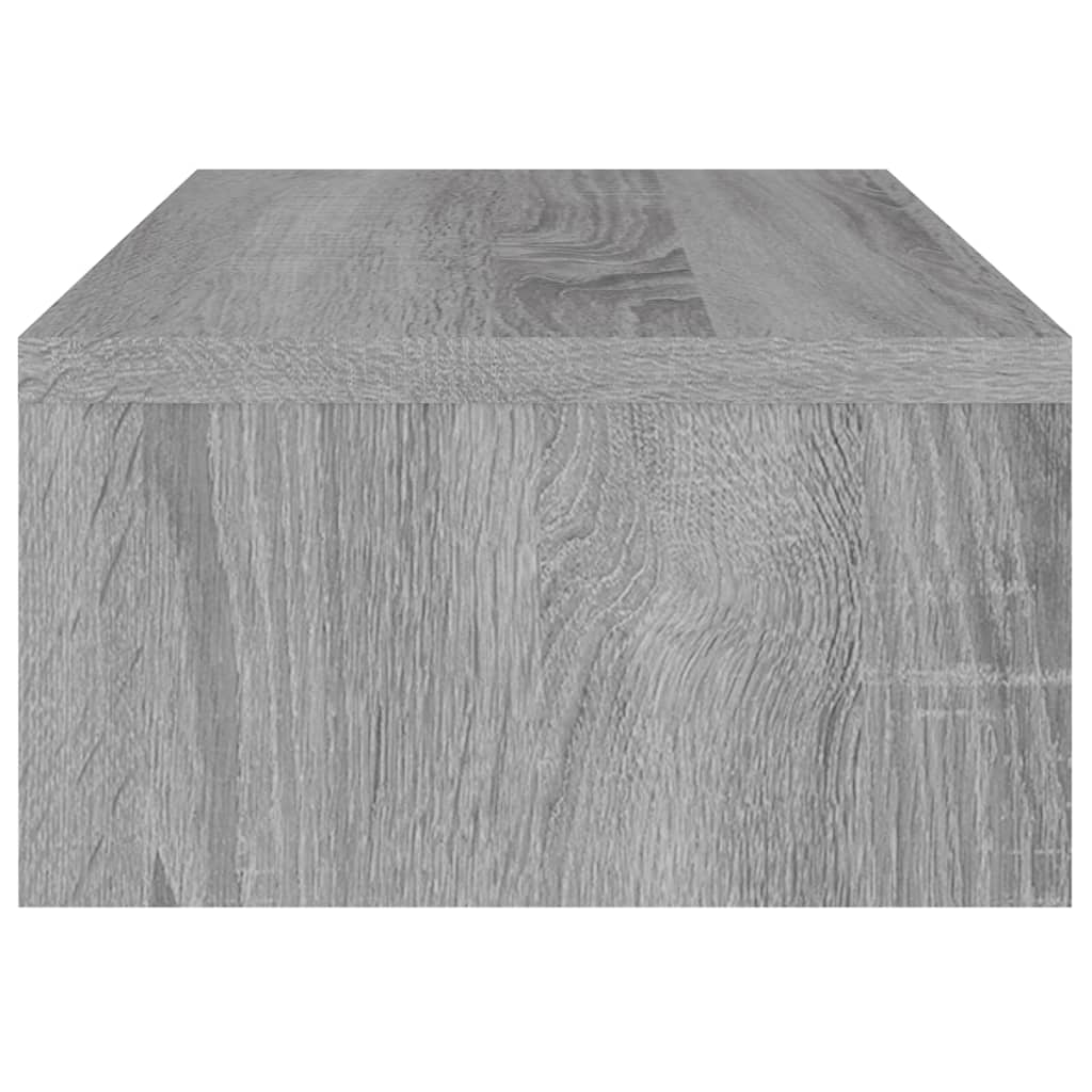 Monitorstandaard 42x24x13 cm bewerkt hout grijs sonoma eiken