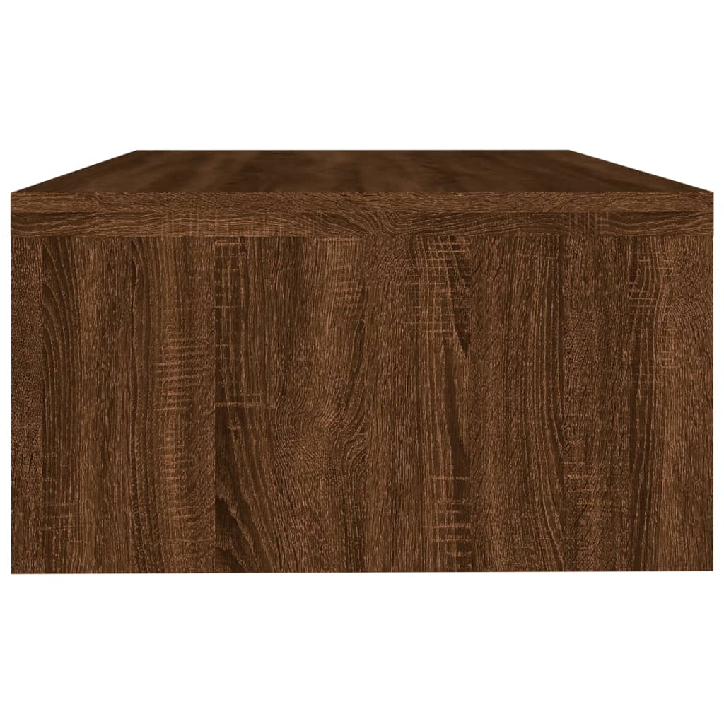 Monitorstandaard 42x24x13 cm bewerkt hout bruin eikenkleur