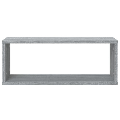 Wandschappen kubus 6 st 60x15x23 cm bewerkt hout grijs sonoma