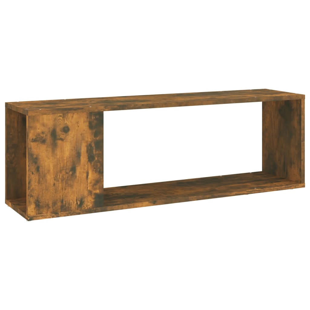 Tv-meubel 100x24x32 cm bewerkt hout gerookt eikenkleurig