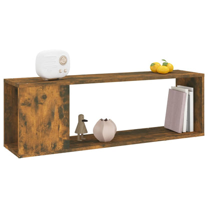 Tv-meubel 100x24x32 cm bewerkt hout gerookt eikenkleurig