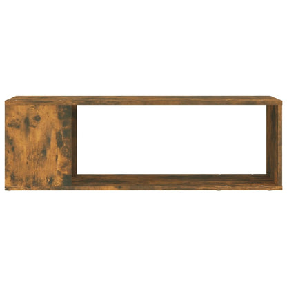 Tv-meubel 100x24x32 cm bewerkt hout gerookt eikenkleurig