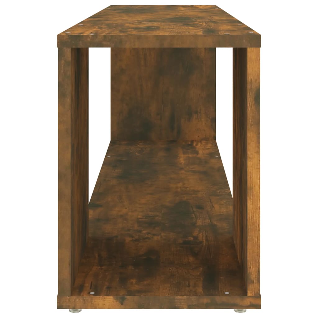 Tv-meubel 100x24x32 cm bewerkt hout gerookt eikenkleurig