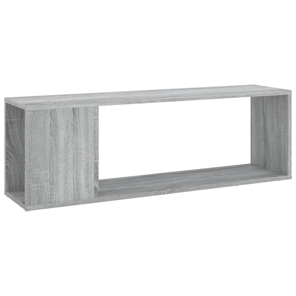 Tv-meubel 100x24x32 cm bewerkt hout grijs sonoma eikenkleurig