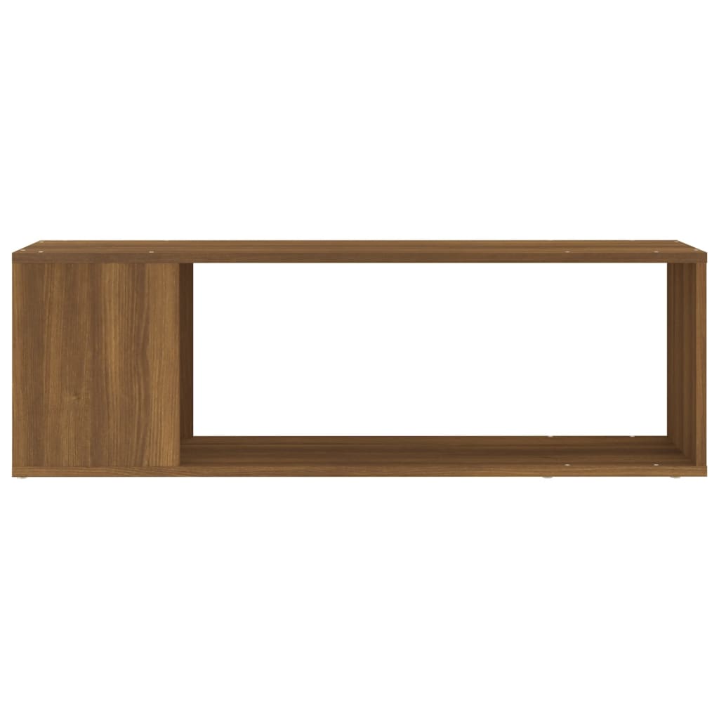 Tv-meubel 100x24x32 cm bewerkt hout bruin eikenkleur