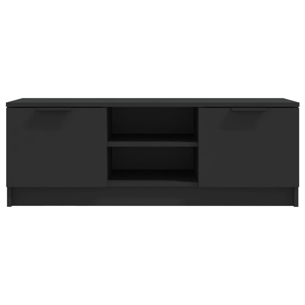 Tv-meubel 102x35x36,5 cm bewerkt hout zwart