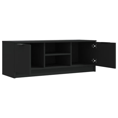 Tv-meubel 102x35x36,5 cm bewerkt hout zwart