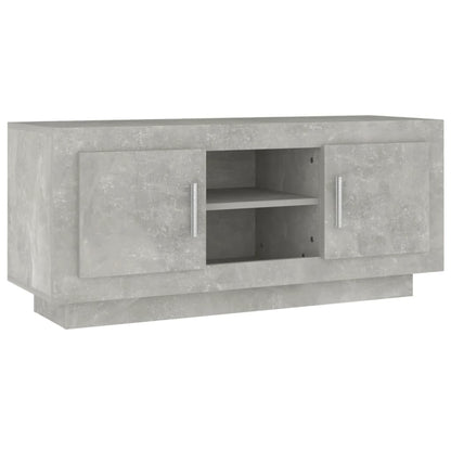 Tv-meubel 102x35x45 cm bewerkt hout betongrijs