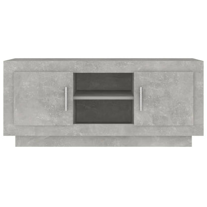 Tv-meubel 102x35x45 cm bewerkt hout betongrijs