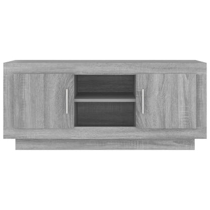 Tv-meubel 102x35x45 cm bewerkt hout grijs sonoma eikenkleurig