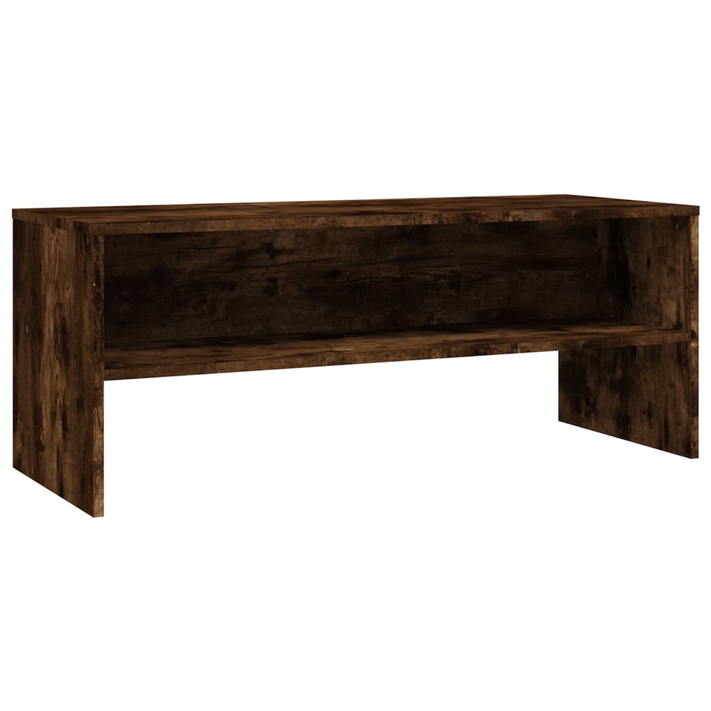 Tv-meubel 100x40x40 cm bewerkt hout gerookt eikenkleurig