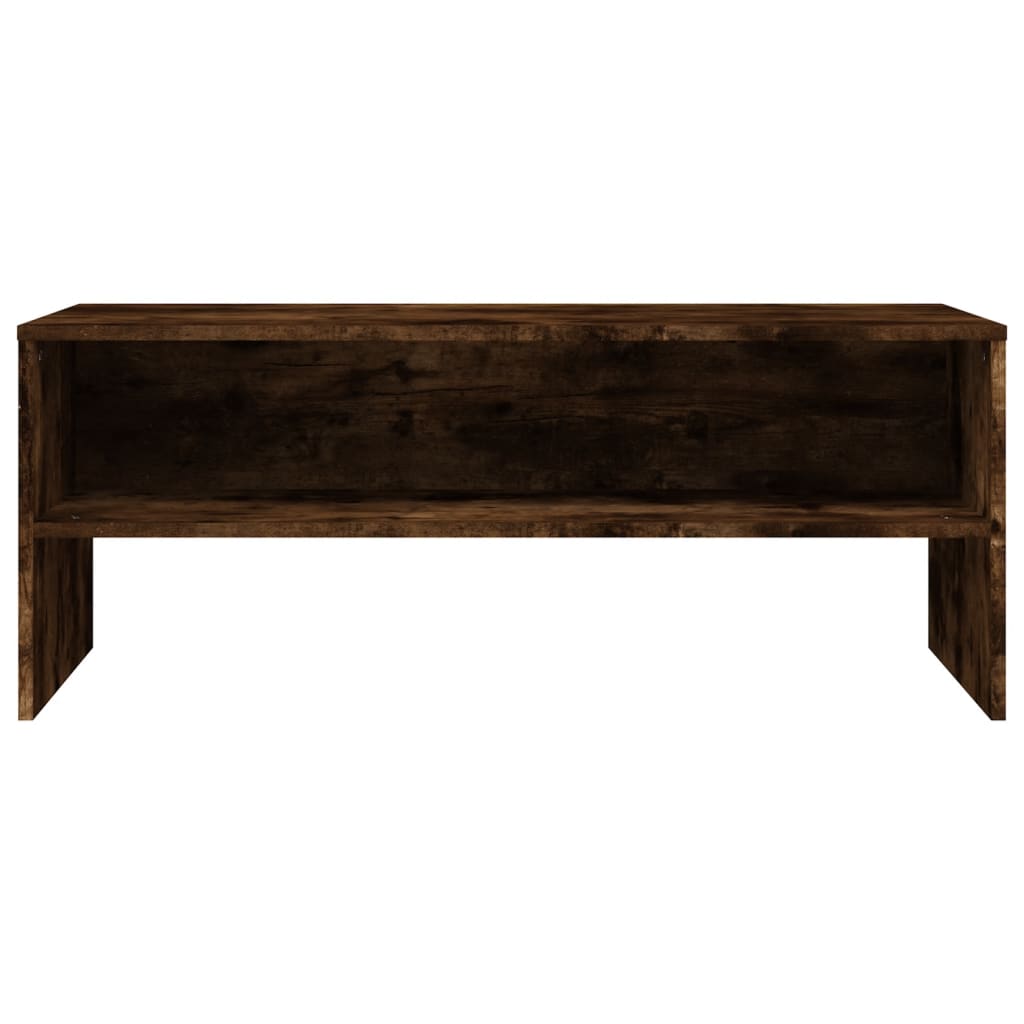 Tv-meubel 100x40x40 cm bewerkt hout gerookt eikenkleurig