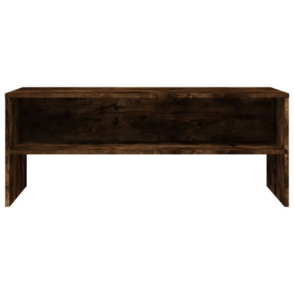 Tv-meubel 100x40x40 cm bewerkt hout gerookt eikenkleurig