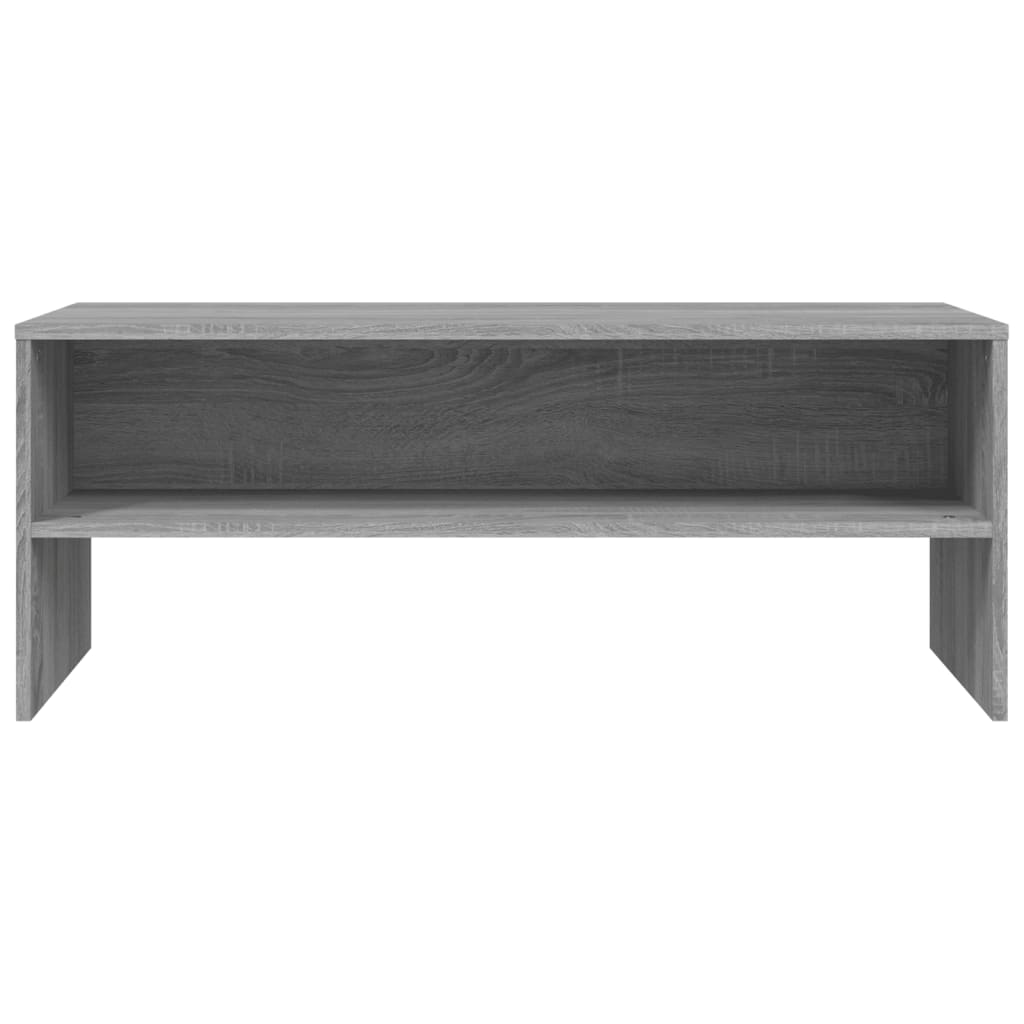 Tv-meubel 100x40x40 cm bewerkt hout grijs sonoma eikenkleurig