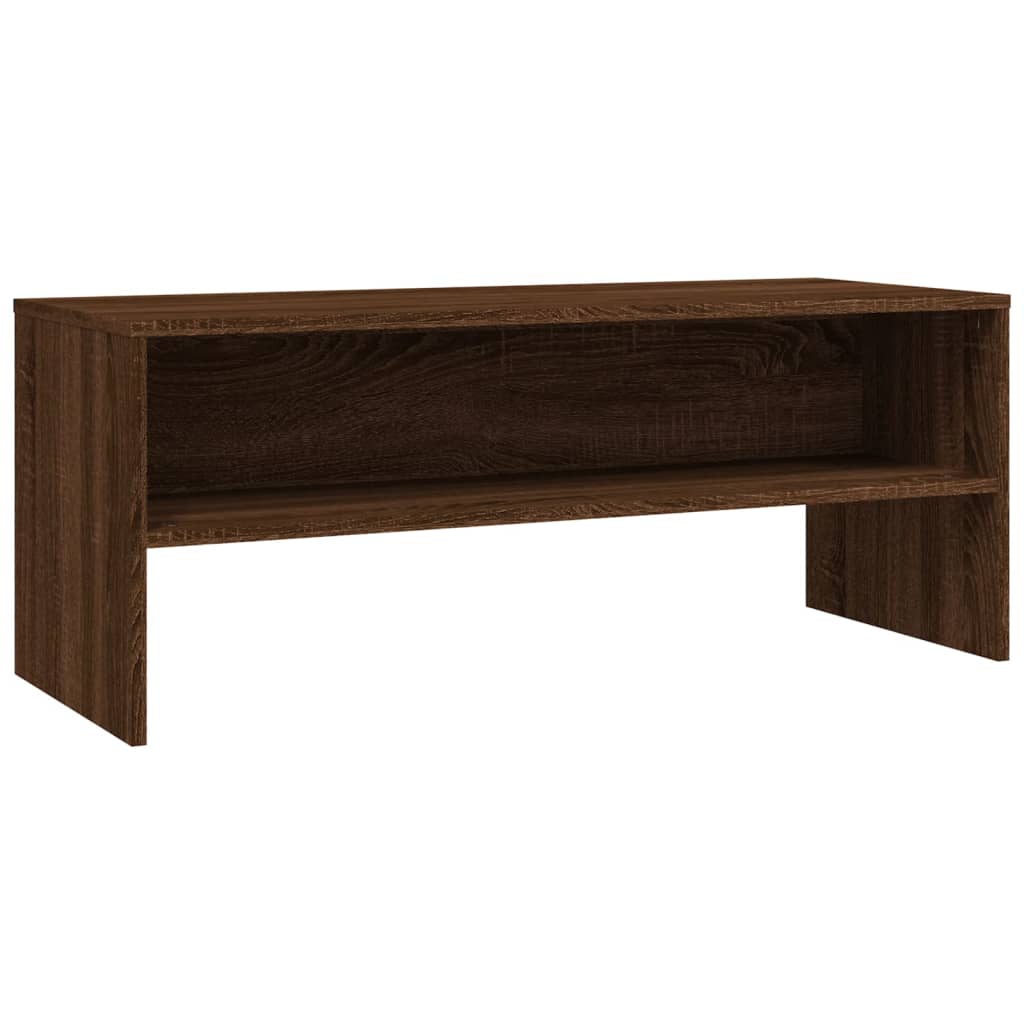 Tv-meubel 100x40x40 cm bewerkt hout bruin eikenkleur