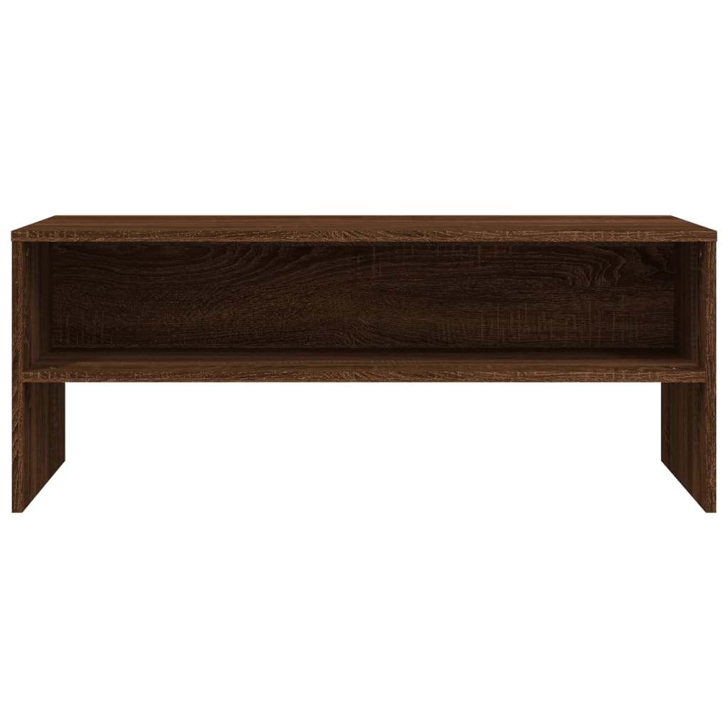 Tv-meubel 100x40x40 cm bewerkt hout bruin eikenkleur