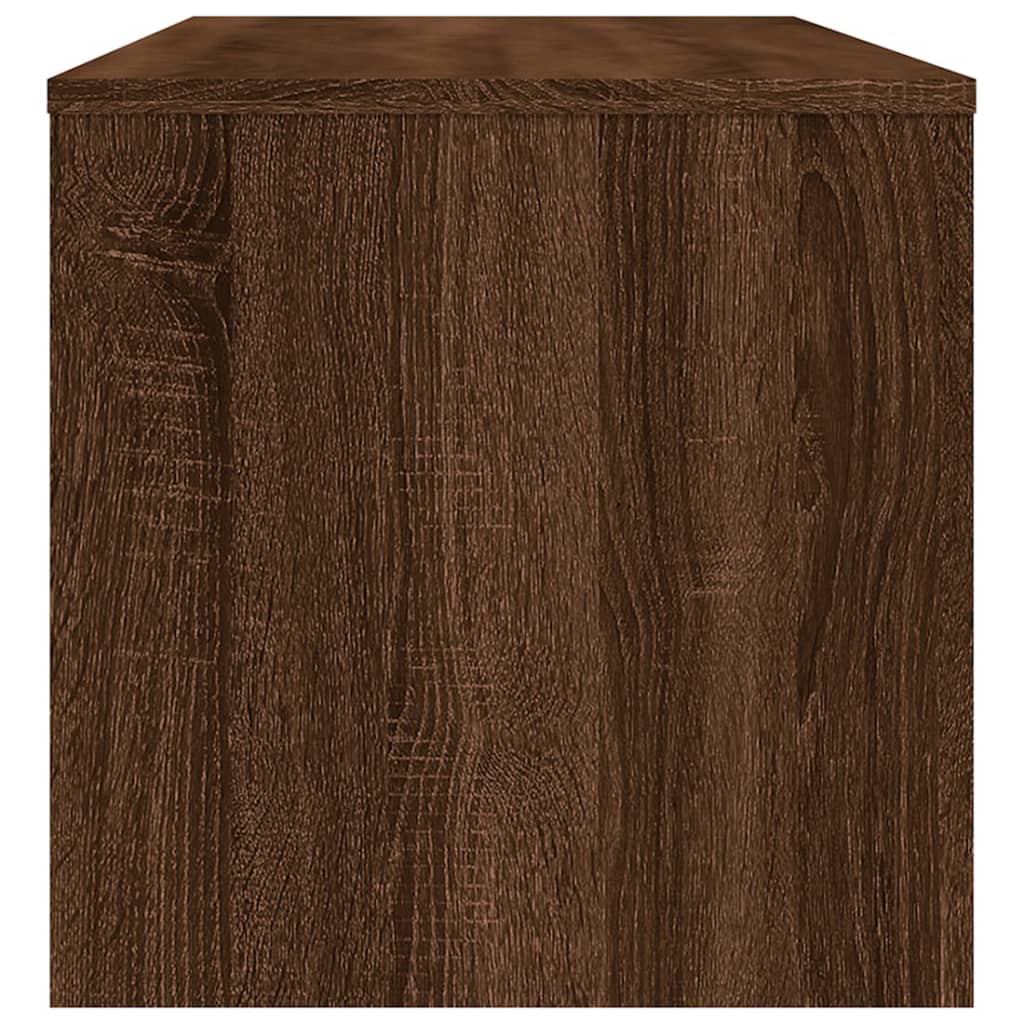 Tv-meubel 100x40x40 cm bewerkt hout bruin eikenkleur