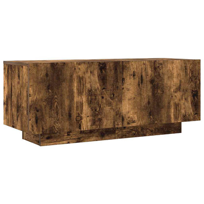 Tv-meubel 100x35x40 cm bewerkt hout gerookt eikenkleurig