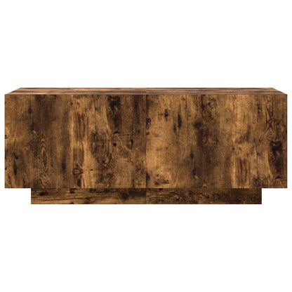 Tv-meubel 100x35x40 cm bewerkt hout gerookt eikenkleurig