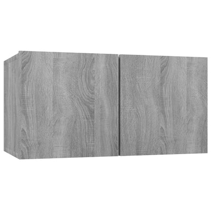 Tv-hangmeubel 60x30x30 cm bewerkt hout grijs sonoma eikenkleur