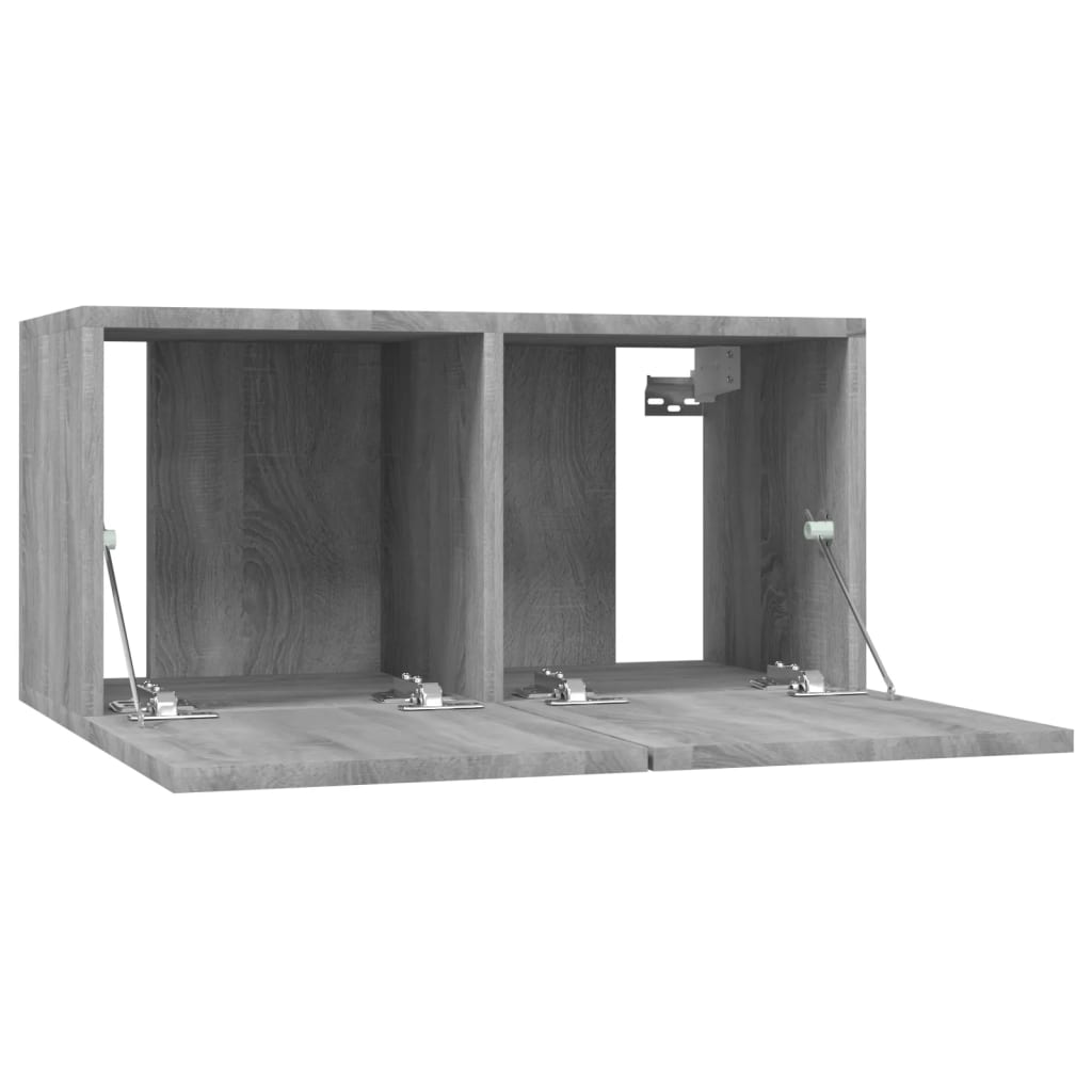 Tv-hangmeubel 60x30x30 cm bewerkt hout grijs sonoma eikenkleur