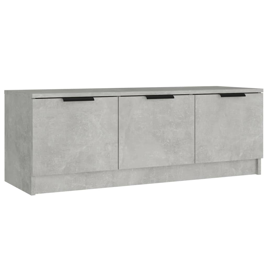 Tv-meubel 102x35x36,5 cm bewerkt hout betongrijs