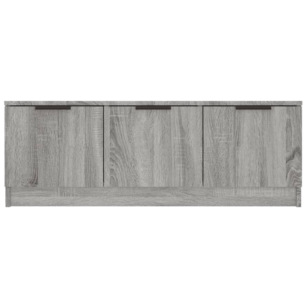 Tv-meubel 102x35x36,5 cm bewerkt hout grijs sonoma eikenkleurig