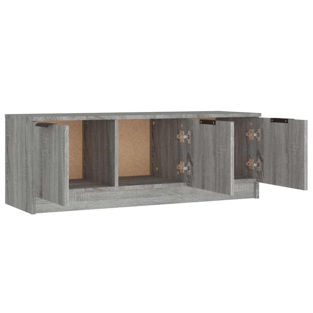 Tv-meubel 102x35x36,5 cm bewerkt hout grijs sonoma eikenkleurig