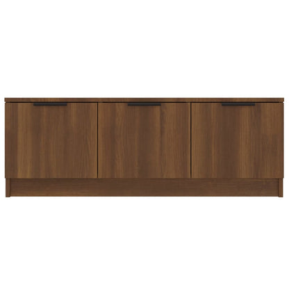 Tv-meubel 102x35x36,5 cm bewerkt hout bruin eikenkleur