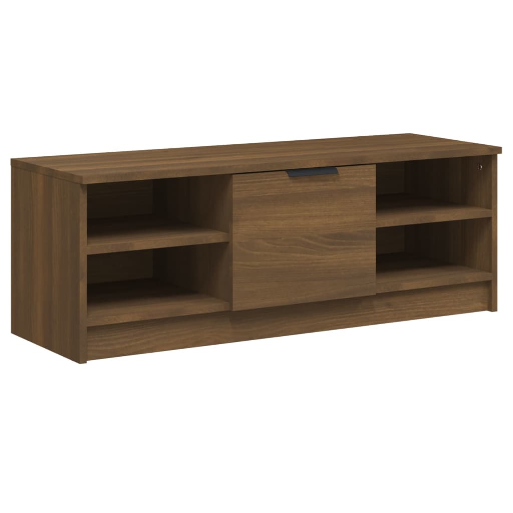 Tv-meubel 102x35,5x36,5 cm bewerkt hout bruin eikenkleur