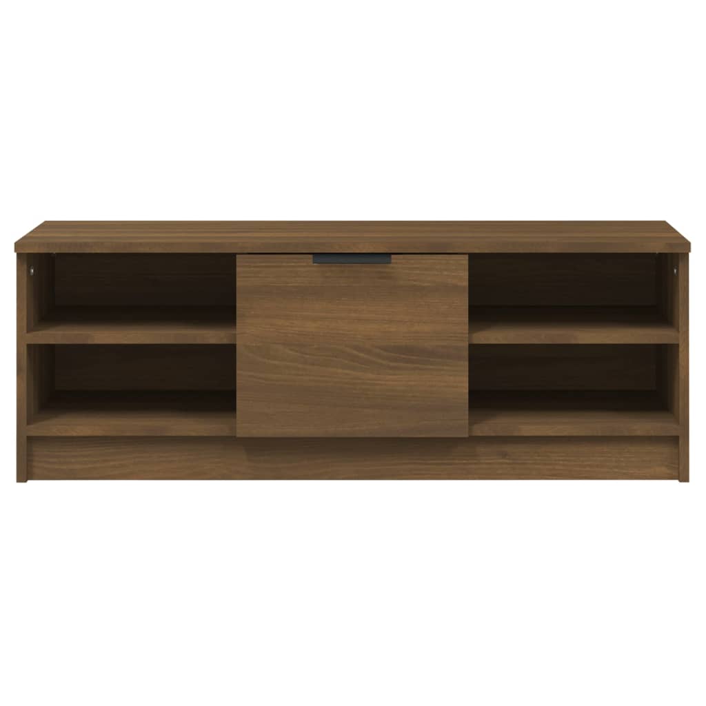 Tv-meubel 102x35,5x36,5 cm bewerkt hout bruin eikenkleur