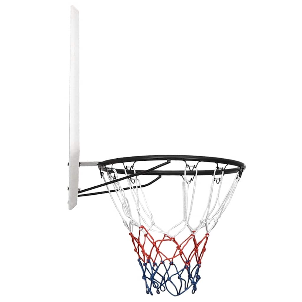 Basketbalbord 90x60x2 cm polyetheen wit