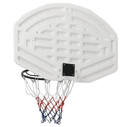 Basketbalbord 90x60x2 cm polyetheen wit