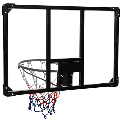 Basketbalbord 90x60x2,5 cm polycarbonaat transparant