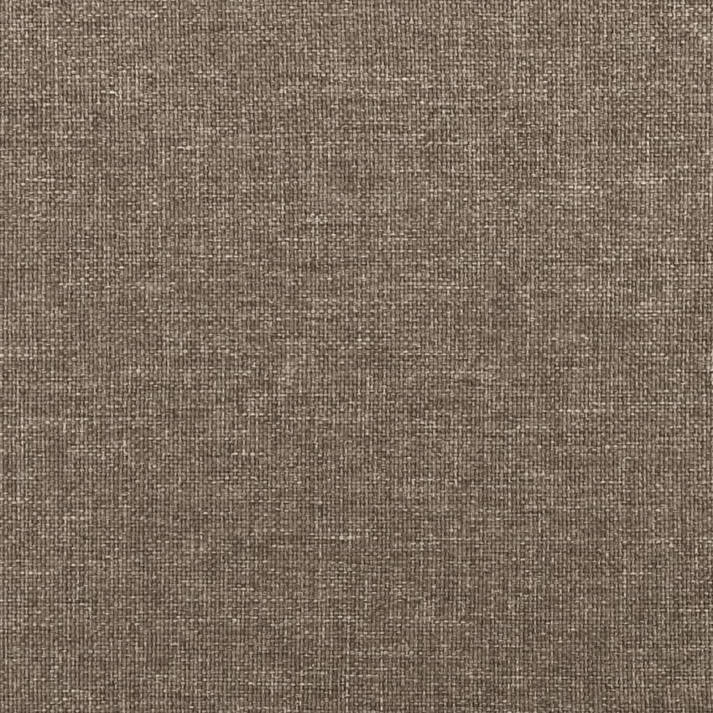 Bankje 70x30x30 cm stof taupe