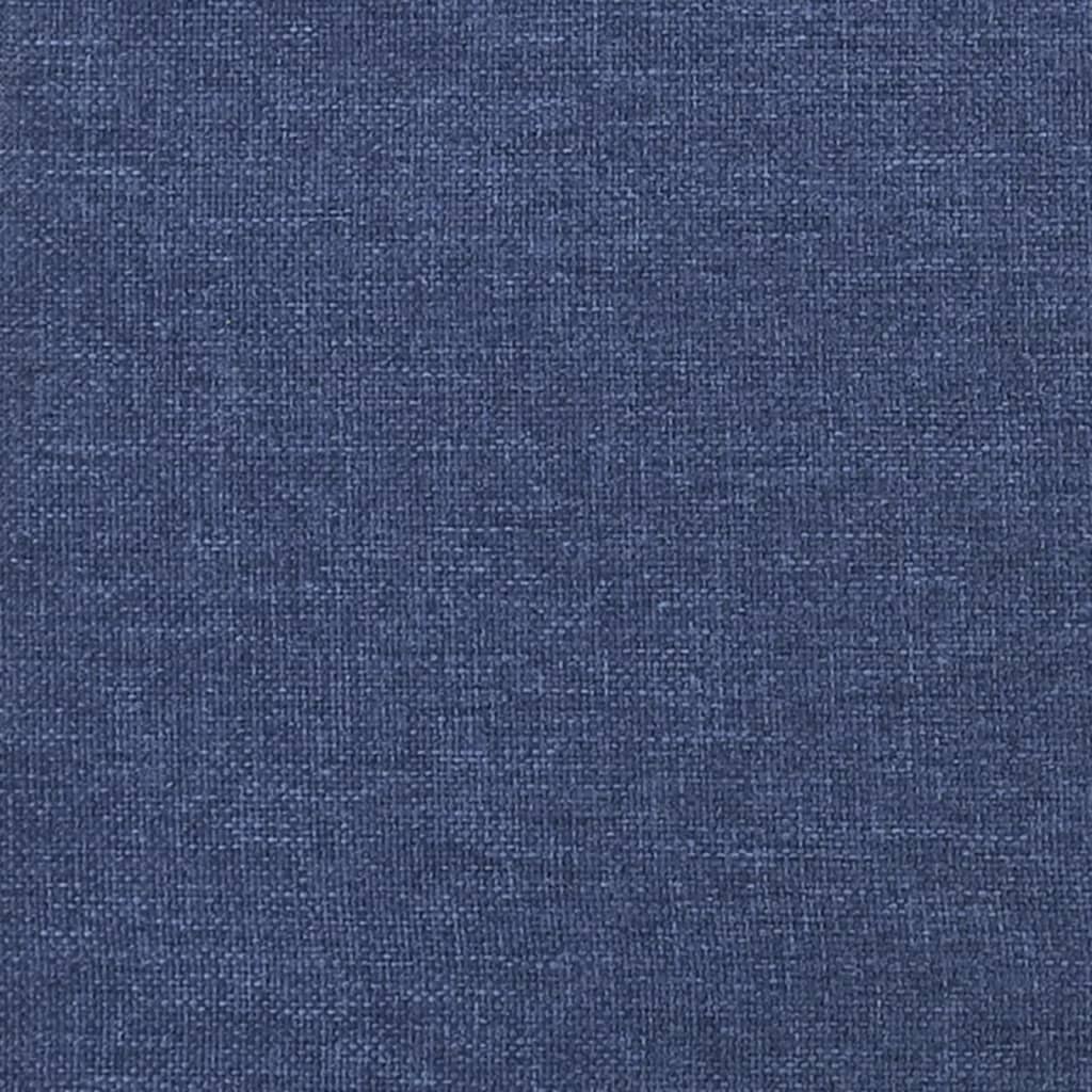 Bankje 100x30x30 cm stof blauw