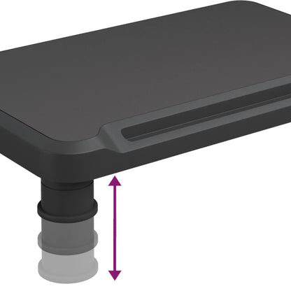 Monitorstandaard 38x24x10,5 cm zwart