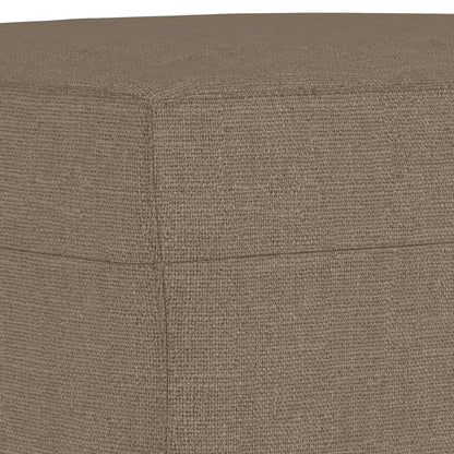 Bankje 70x35x41 cm stof taupe