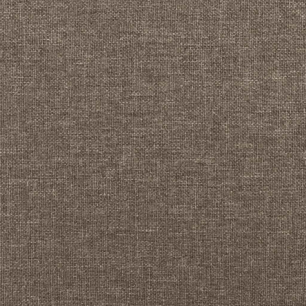 Bankje 70x35x41 cm stof taupe