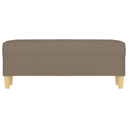 Bankje 100x35x41 cm stof taupe