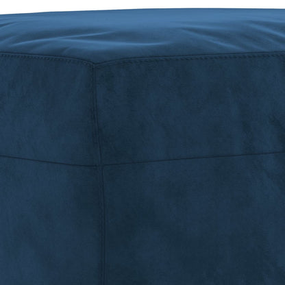 Bankje 100x35x41 cm fluweel blauw