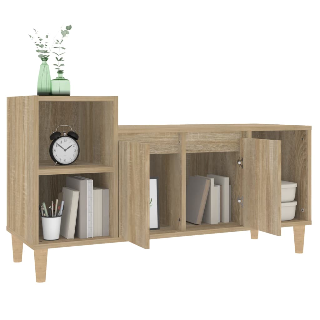 Tv-meubel 100x35x55 cm bewerkt hout sonoma eikenkleurig