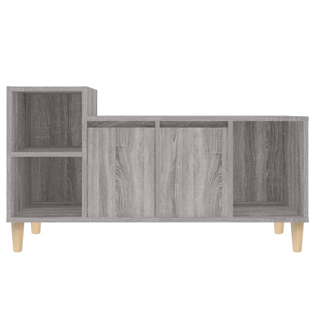 Tv-meubel 100x35x55 cm bewerkt hout grijs sonoma eikenkleurig