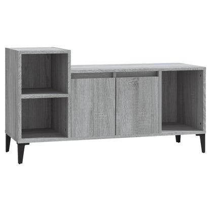 Tv-meubel 100x35x55 cm bewerkt hout grijs sonoma eikenkleurig