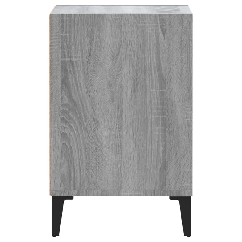 Tv-meubel 100x35x55 cm bewerkt hout grijs sonoma eikenkleurig