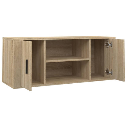 Tv-meubel 100x35x40 cm bewerkt hout sonoma eikenkleurig