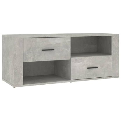 Tv-meubel 100x35x40 cm bewerkt hout betongrijs