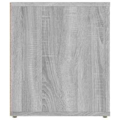 Tv-meubel 100x35x40 cm bewerkt hout grijs sonoma eikenkleurig